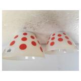 Fire King Red Dot Bowls