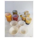 Assorted Fire King Mugs, Dipping Bowls