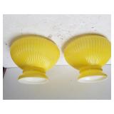 Yellow Ribbed Student Shade