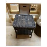 Wicker Like End Table