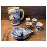 Delft Pottery Holland Various Pieces