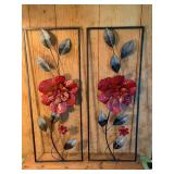Two Decorative Metal Modern Wall Art