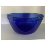 Large Anchor Hocking Blue Cobalt Mixing Bowl