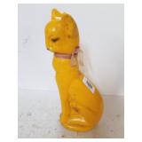 Yellow Decorative Cat Figure