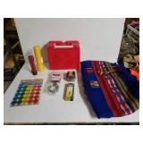 Duffle Bag, Batteries, Lunch Box, Flashlights,