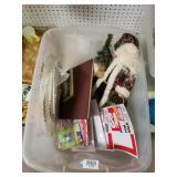 Tote W/holiday Decor - Paper Lanterns, Christmas