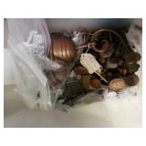 Tote W/misc Door Pulls & Other Door Parts