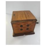 Locked Wooden Box With Handle