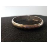 Ladies Bangle Bracelet W/safety Chain - Marked