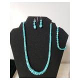 Ladies 3-piece Turquoise Jewelry Set - Necklace
