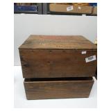 Wooden Crate With Markings