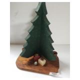 Wooden Decorative Christmas Tree Candle Holders