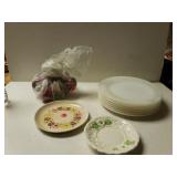 Napkin Rings, Plates And Saucers