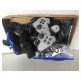 Assorted Game Controllers & Cords