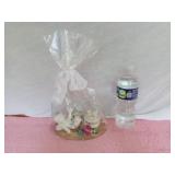 Cherub & Dove Trinket Box on Pedestal