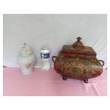 Vase with Lid & Trinket/Jewelry Box with Lid