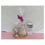 Southern Belle Figure & Egg on Pedestal