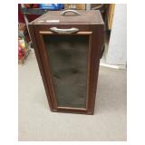 Vintage Portable Wood Filing Cabinet