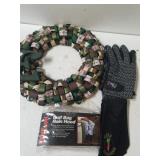 Gloves,  Golf Rain Good, Duck Camo Wreath