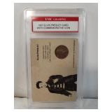 1957 Elvis Presley Card W/Commemorative Coin