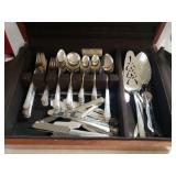 1881 Rogers Oneida Flatware Set In Wooden Storage