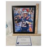 Autographed Print Of Tom Brady (Patriots) W/COA -