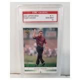 2002 Upper Deck Tiger Woods Graded Golf Card