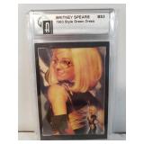 Britney Spears 1963 Relic Dress Graded Card
