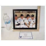 Autographed Print Of Mickey Mantle, Joe Dimaggio,