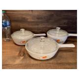 Corning Ware Wildflower Pattern/ Set of 3 With