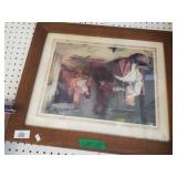 Women Fire Making Painting