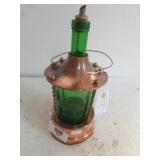 Green Bottle Decanter With Music Box