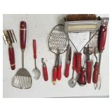Red Handle Kitchen Utensils