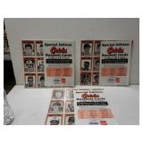 3 Sets If Baltimore Orioles Crown Cards In
