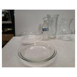 (2) Clear Pyrex Baking Dishes  & (2) Clear Glass