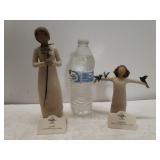 (2) Willow Tree Figures- Happiness & Grateful