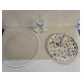 Godinger Serving Plate And Dove Serving Plate