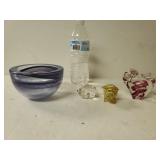 Pig Paperweights And Bowl