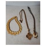(3) Large Unique Ladies Necklaces