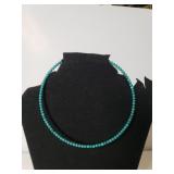 Ladies Turquoise Stone Bendable Necklace - Marked