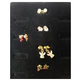 (5) Pair Christmas Post Earrings