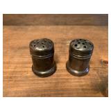 Pair of Antique Sterling Silver Salt & Pepper