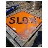 Slow Street Sign