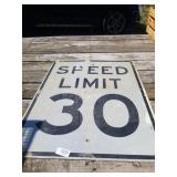 Speed Limit Street Sign