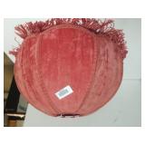 Pink Velour Rupe Fabric Lampshade