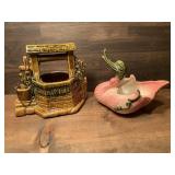 McCoy Wishing Well & Hull Bird Figure