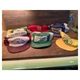 Collection of Vintage Farmers Hats