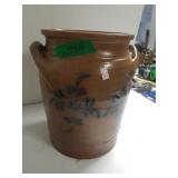 Brown Stoneware Glazed Crock