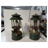 2 Vintage Coleman Oil Lamps