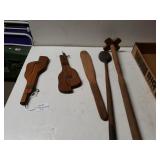 Vintage Rug Hooking Tools And Kitchen Utensils